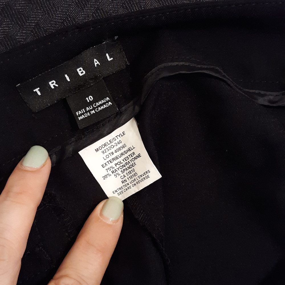 4/$25 Tribal Black Slacks_4